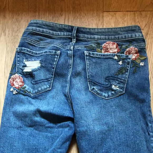 designer jeans embroidered - Picture 3 of 5